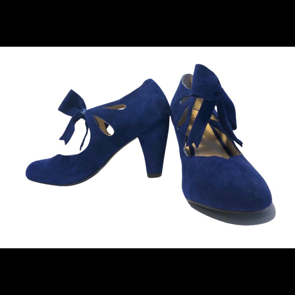 *HOST PICK* *NWOT* Blue Suede Shoes, 3.5” heel. - Picture 2 of 5